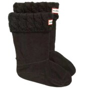 Wholesale - XS. KIDS BLACK CABLE BOOT SOCKS - ACRYLIC SOLID C/P 24, UPC: 5054916990929